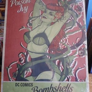 COPY - Poison Ivy sexy metal wall art. 12x16